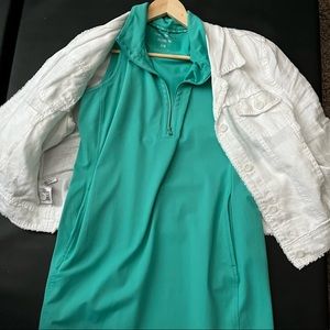 Tommy Bahama Island Zone teal color dress, size large. (Dress only)